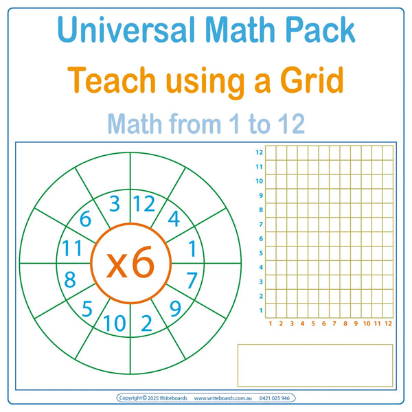 Math Worksheets on a Grid | Teachers - Writeboards
