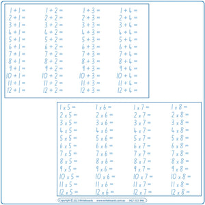 Download NSW Foundation Font Math Worksheets for teachers - Covers addition, subtraction, multiplication, and division