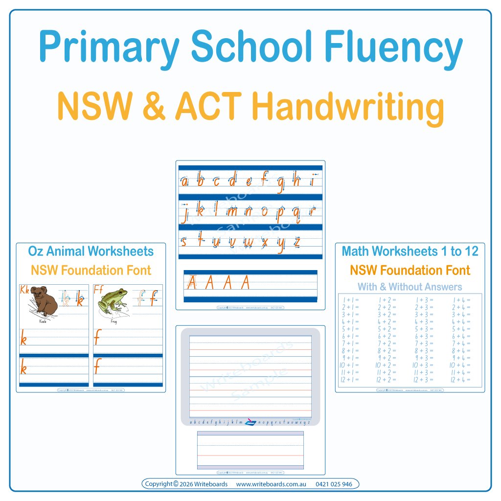 Primary School Fluency Pack - NSW & ACT