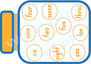 NSW Foundation Early Learning Cookie Counting Busy Book Pages for Childcare & Preschool ages 3+