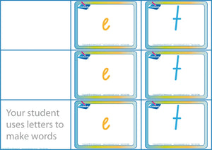 CVC Letter and Word Games for Childcare using NSW Foundation Font