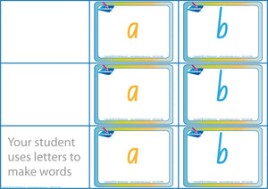 CVC Letter and Word Games for Childcare using NSW Foundation Font