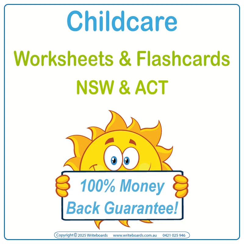 Downloadable & Printable NSW Foundation Font Worksheets & Flashcards for School Readiness Preparation