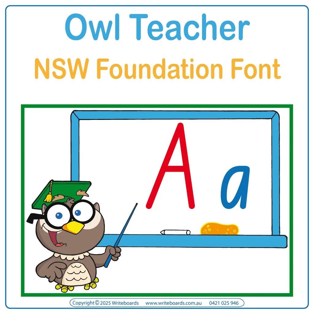 NSW Foundation Font Alphabet Posters for Teachers & Educators