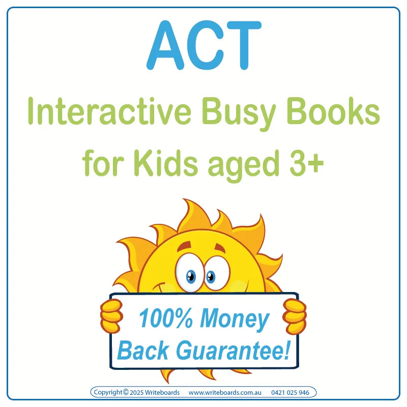 NSW Foundation Font Busy Book for Kids in the ACT aged 3+, Aussie Busy Books
