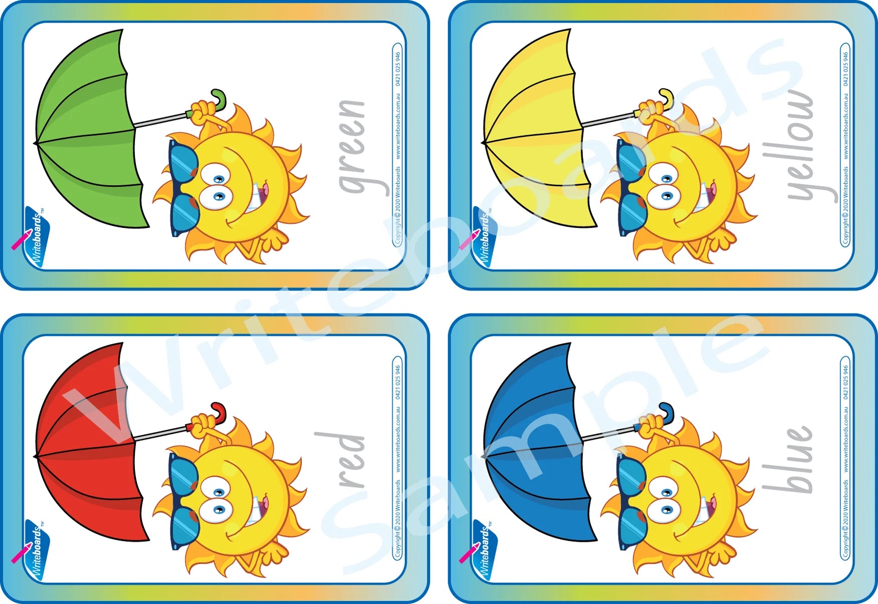 NSW Foundation Font Colour Busy Book Flashcards for Teachers Ages 3+