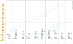 NSW Foundation Crayon Colours Busy Book Pages for Childcare ages 3+