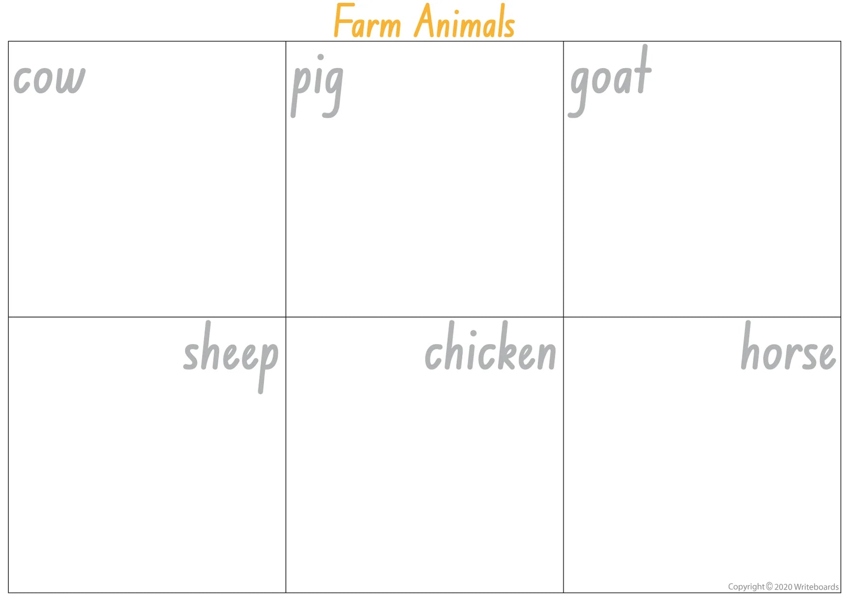 NSW Foundation Font Farm Animals Busy Book for Early Stage One Teachers
