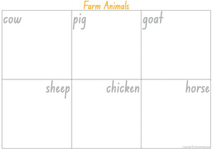 NSW Foundation Font Farm Animals Busy Book for Early Stage One Teachers
