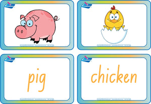 NSW Foundation Farm Animal Busy Book Flashcards for Childcare & Preschool ages 3+