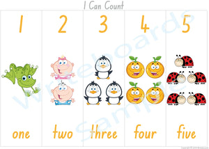 NSW Foundation Font Numbers and Counting Busy Book for Early Stage One Teachers