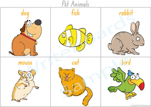 NSW Foundation Pet Animal Busy Book Poster for Childcare & Preschool ages 3+