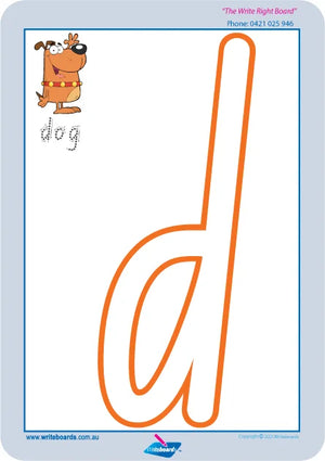 NSW Foundation Alphabet mats for childcare with large outline letters for tracing or using playdough