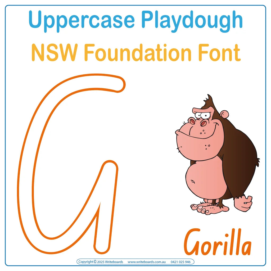 Download NSW Foundation Font Uppercase Letters & Numbers Worksheets for Teachers, NSW Foundation Font Teaching Resources