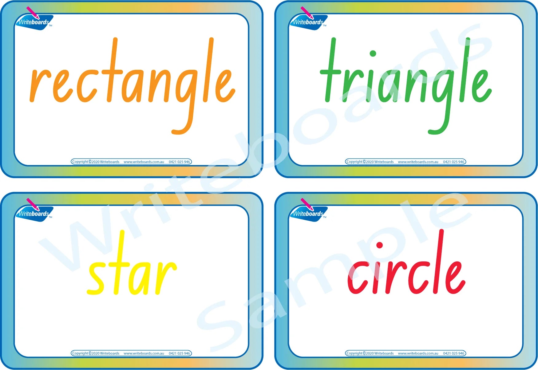 NSW Foundation Font Shape and Colour Busy Book includes Flashcards