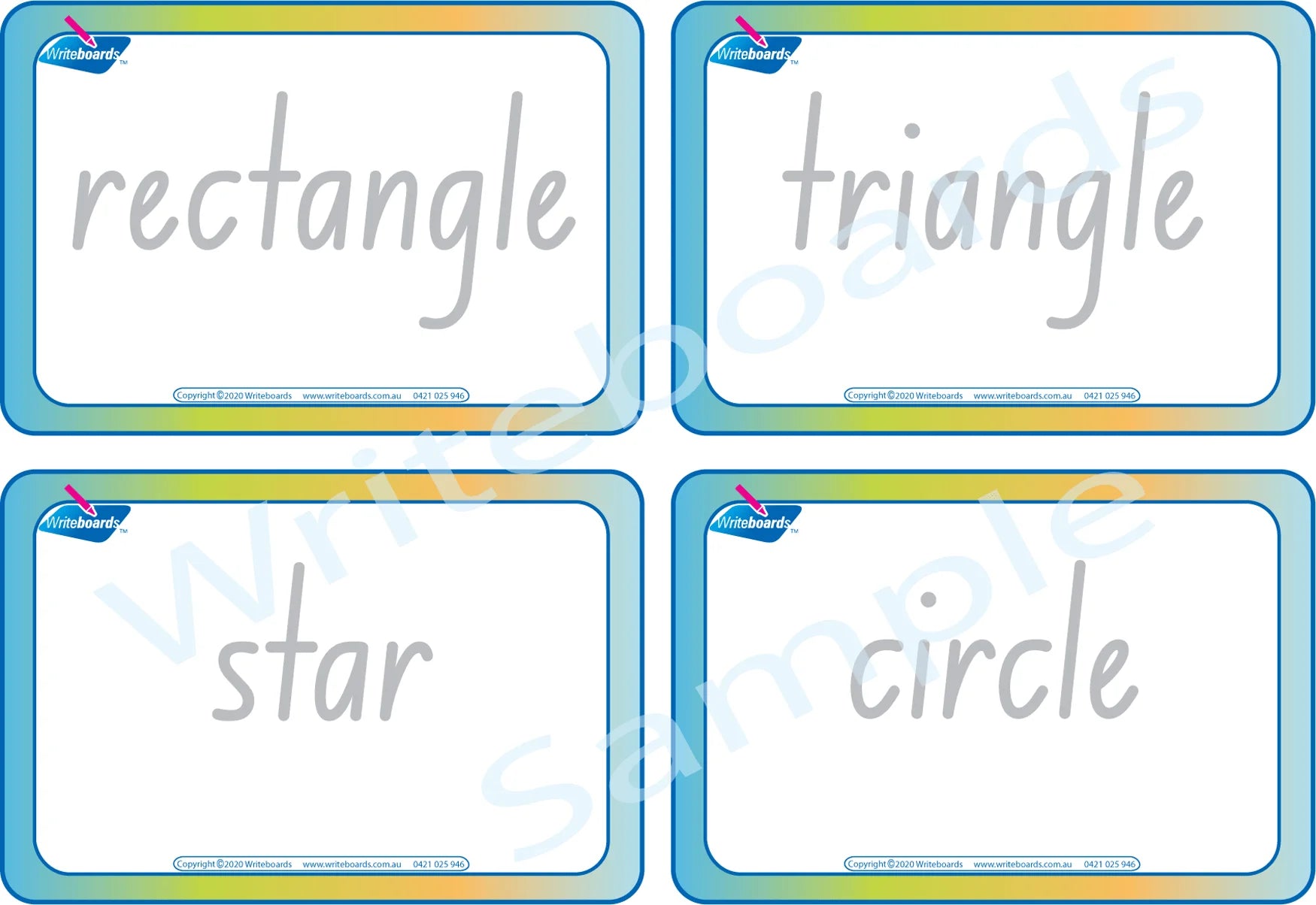 NSW Foundation Font Shape and Colour Busy Book includes Flashcards