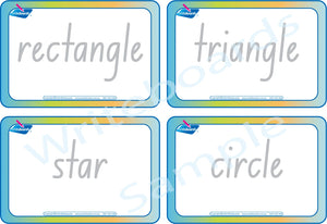 NSW Foundation Font Shape and Colour Busy Book includes Flashcards