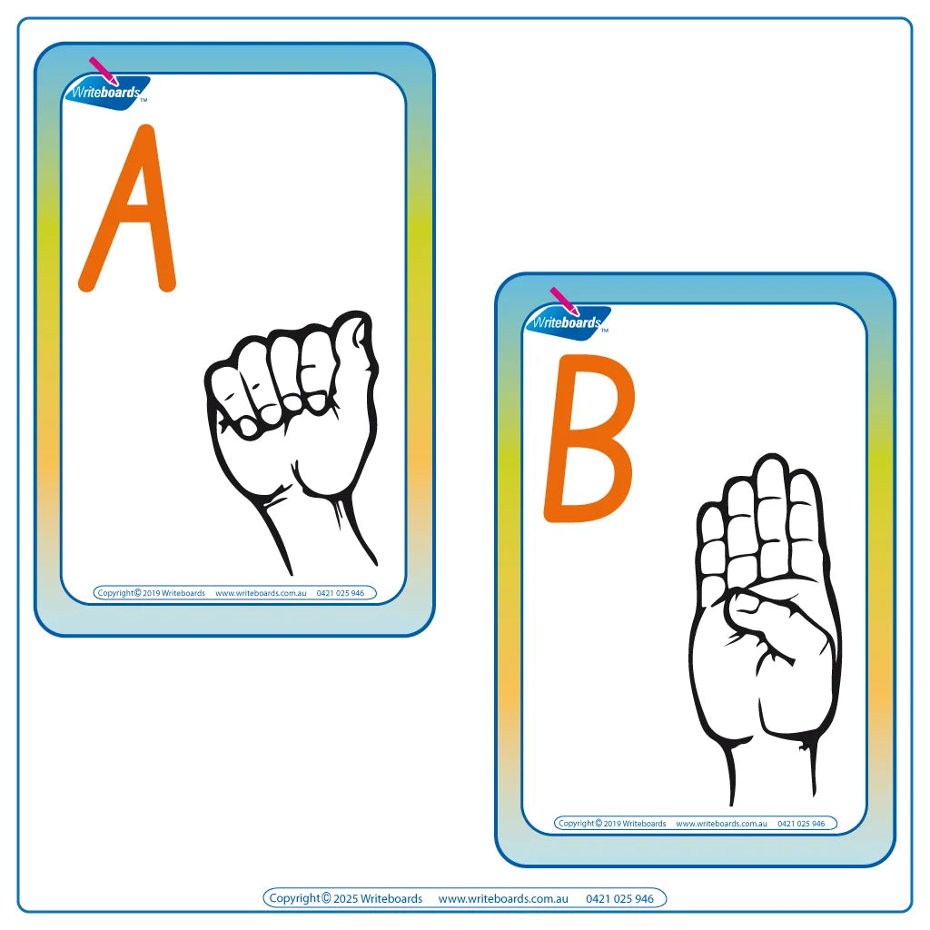 Teach ASL basics and literacy with NSW Foundation Font Sign Language & Fry Sight Word Flashcard