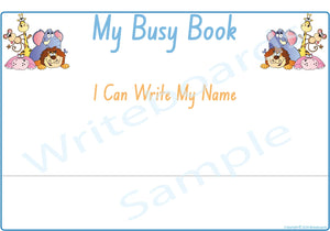 NSW Foundation Font Student Name Busy Book Pages for Childcare and Preschool - ages 3+