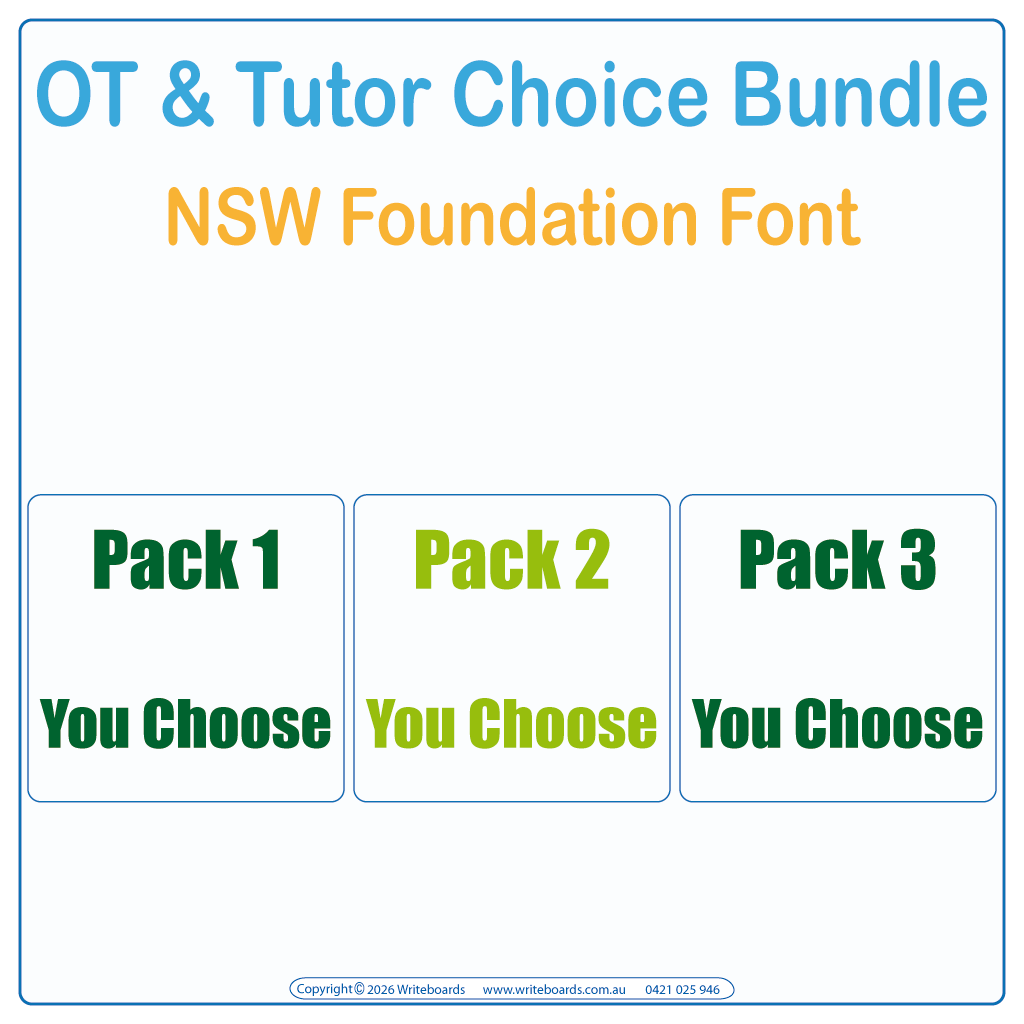 NSW Foundation Font Choice Bundle for Occupational Therapists and Tutors