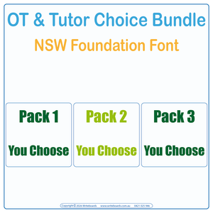 NSW Foundation Font Choice Bundle for Occupational Therapists and Tutors