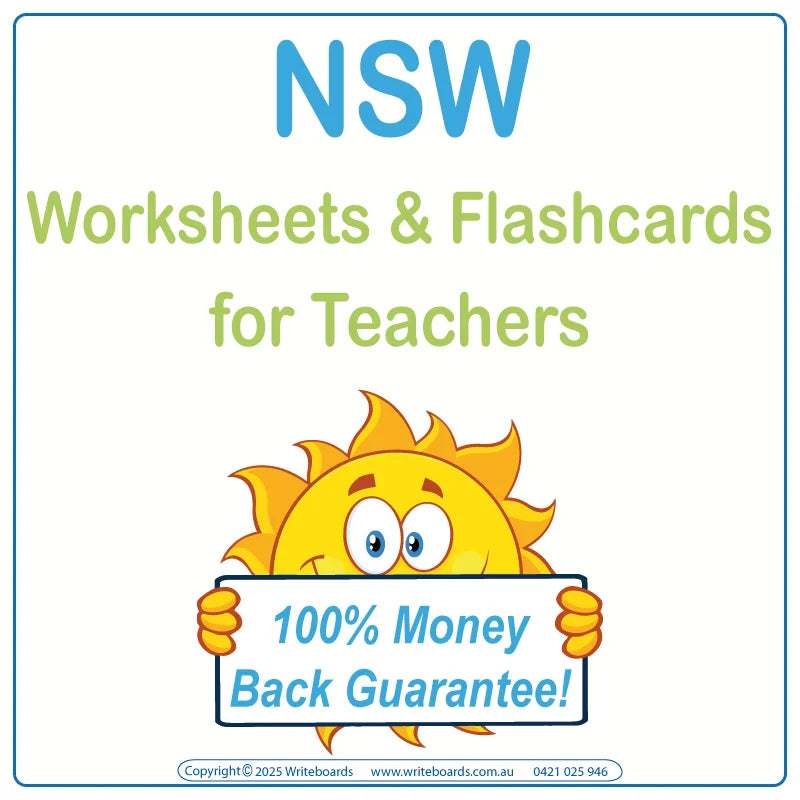 NSW Foundation Font Printable and Downloadable Worksheets & Flashcards for Teachers & Educators in NSW