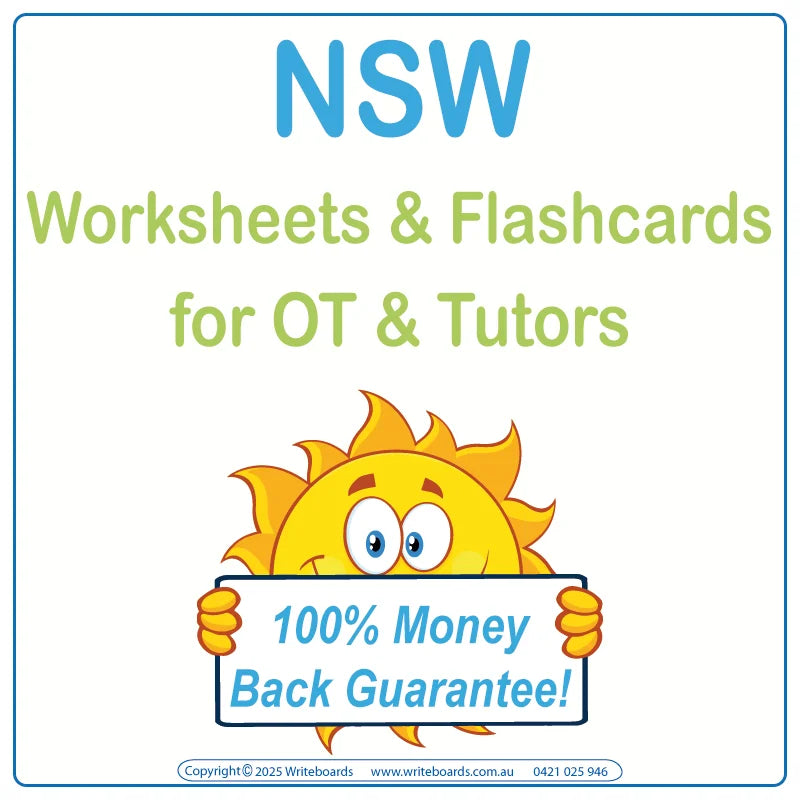 NSW Foundation Font Worksheets for Therapists in NSW, NSW Traceable & Printable Worksheets for NSW Tutors