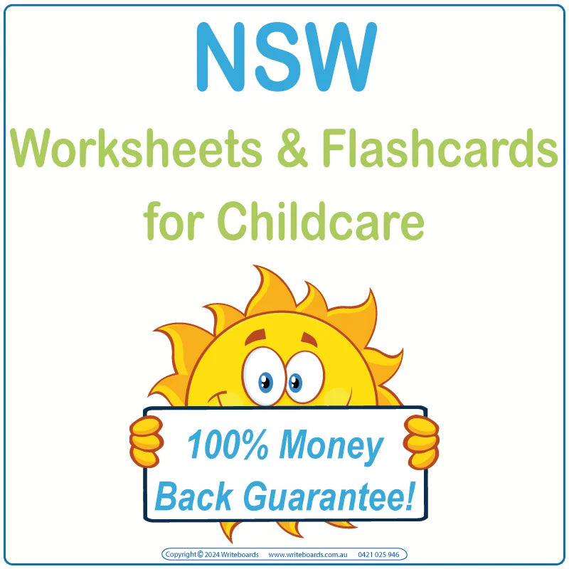 Thousands of printable downloadable curriculum-aligned worksheets and flashcards for NSW childcare centres to support learning