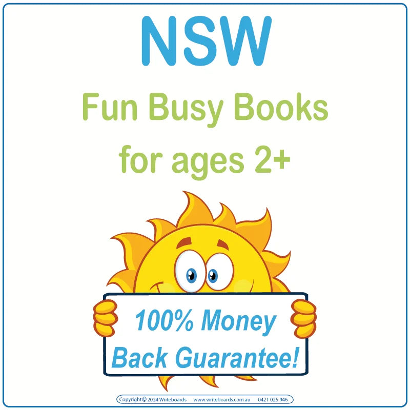 Fun Aussie Busy Books for NSW Kids aged 2+