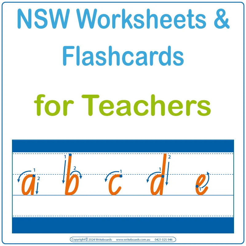 NSW Foundation Font Worksheets for Teachers in NSW, NSW Traceable & Printable Worksheets for NSW Teachers