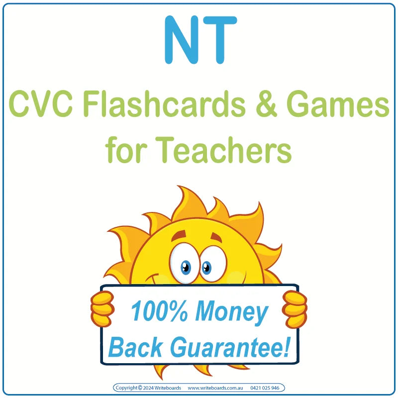 CVC Flashcards & Games for Teachers in NT