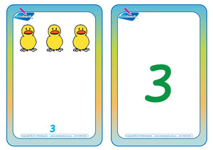 Download QCursive Number Flashcards & Help Your Child Count using QLD School Numbers