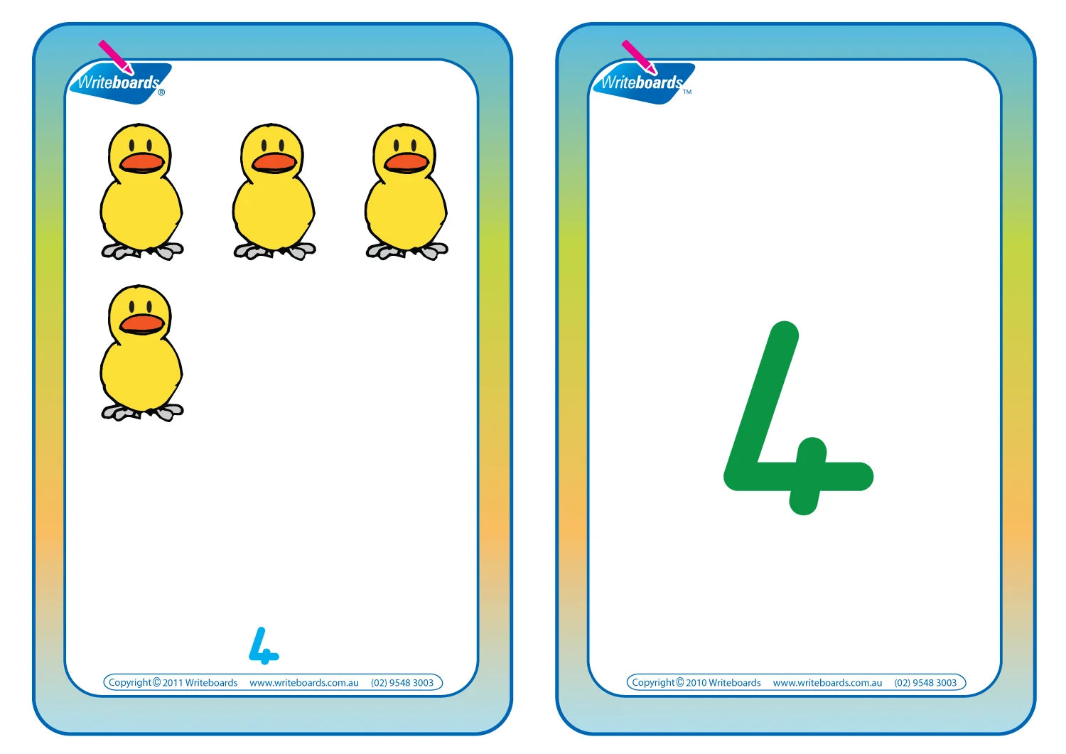 Download QCursive Number Flashcards & Help Your Child Count using QLD School Numbers