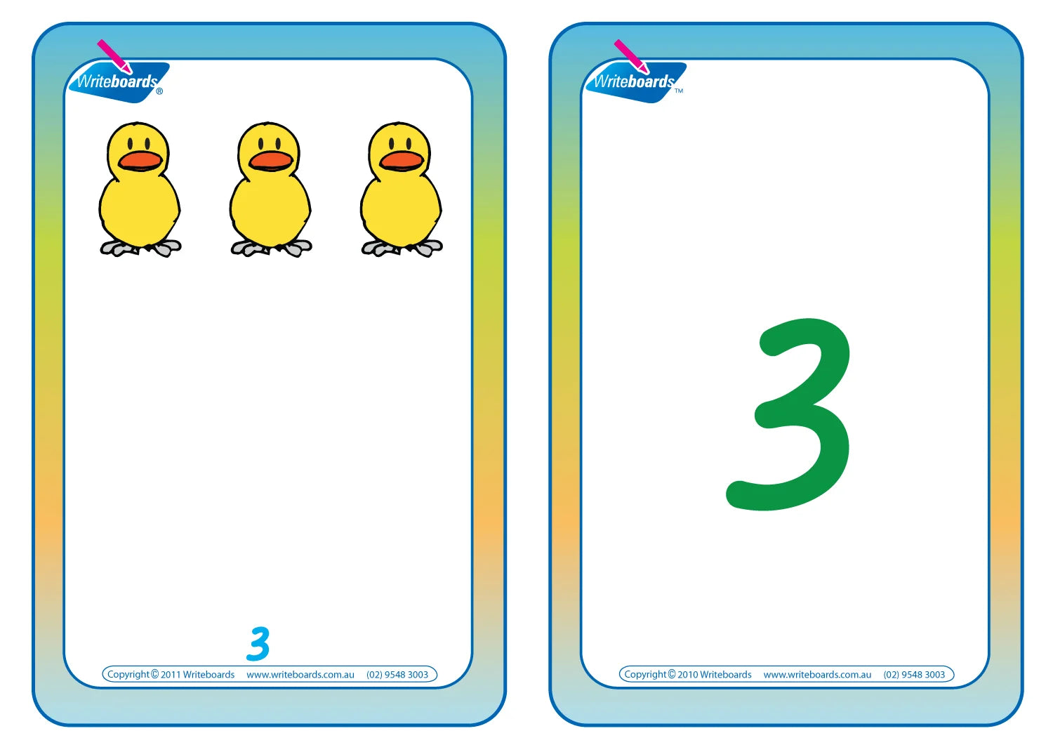 VIC Modern Cursive Font Early Stage One Number Flashcards for Teachers, VIC Numeracy Flashcards for Teachers