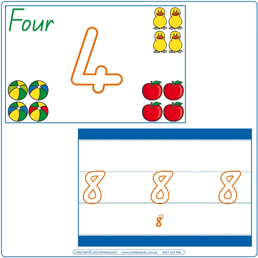 QLD Counting Worksheets, QLD Number Worksheets, QLD Beginner School Worksheets