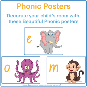 Teach Your Child about handwriting in Australia while they learn about phonics, Australian Phonic Posters