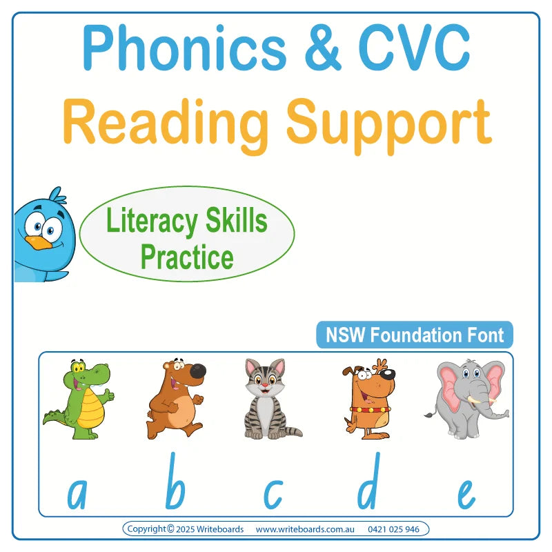 NSW Foundation Font Phonics and CVC Worksheets for Teachers – handwriting and literacy resources