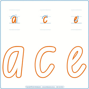 Teach your child letters and numbers with NSW Foundation Font worksheets perfect for fine motor skills