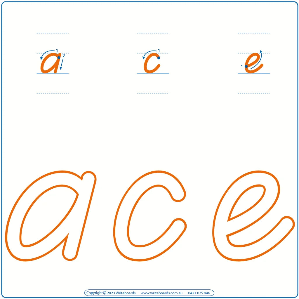 Download TAS Modern Cursive Font Lowercase Letters & Numbers Worksheets for Teachers, TAS Downloadable Teaching Resources