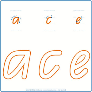 Teach Your Child QLD Handwriting using a Play Dough Letters, QLD School Handwriting Large Alphabet Letters