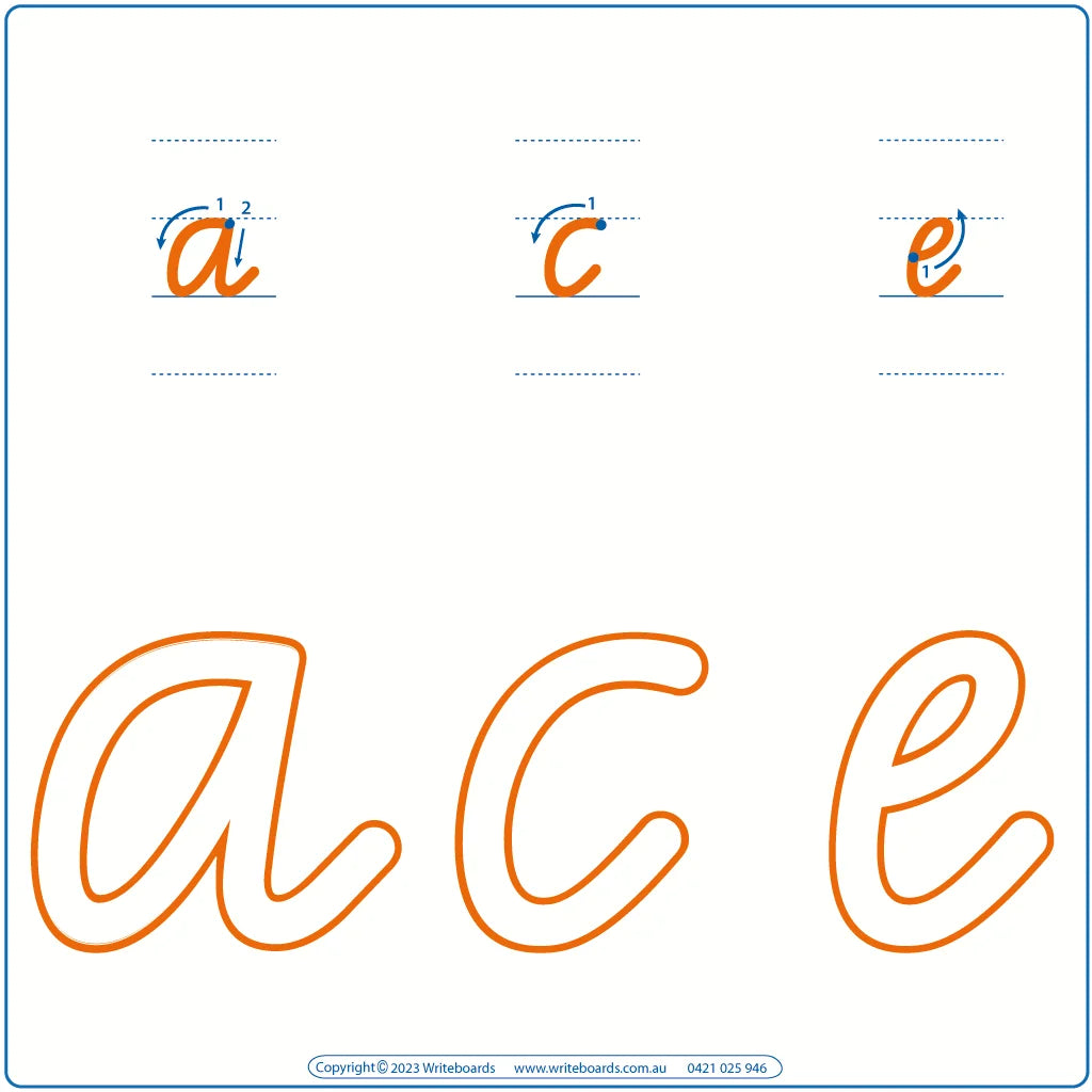 Teach Your Child VIC Handwriting using a Play Dough Letters, VIC School Handwriting Large Alphabet Letters