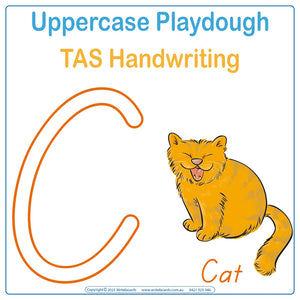 Help your child master uppercase alphabet letters using TAS School Handwriting, TAS Alphabet Tracing Worksheets