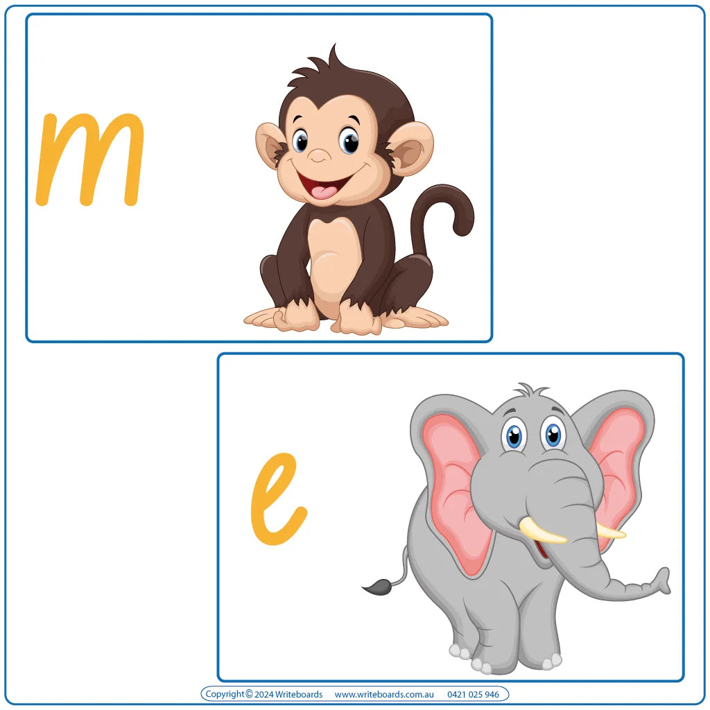 26 NSW Foundation Font Animal Phonics Posters for Teachers  in NSW & ACT