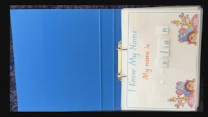 Teach Your Child Their Name using our QLD Modern Cursive Busy Book