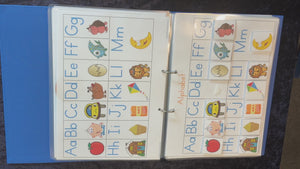TAS Modern Cursive Font Alphabet Busy Book Video for Childcare and Kindergarten, TAS Quiet Books