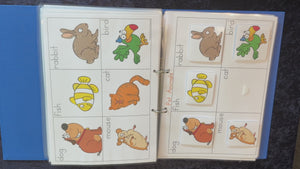 VIC Modern Cursive Reusable Pet Animals Busy Book Pages for Teachers