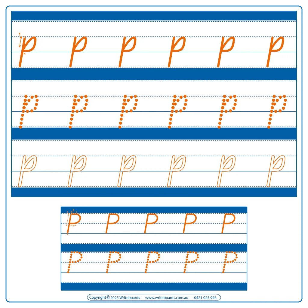 Help for Messy Handwriting with our Guided Alphabet & Numbers Worksheets using QLD Beginner Font Handwriting