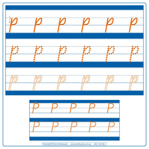 Help for Messy Handwriting with our Guided Alphabet & Numbers Worksheets using QLD Beginner Font Handwriting