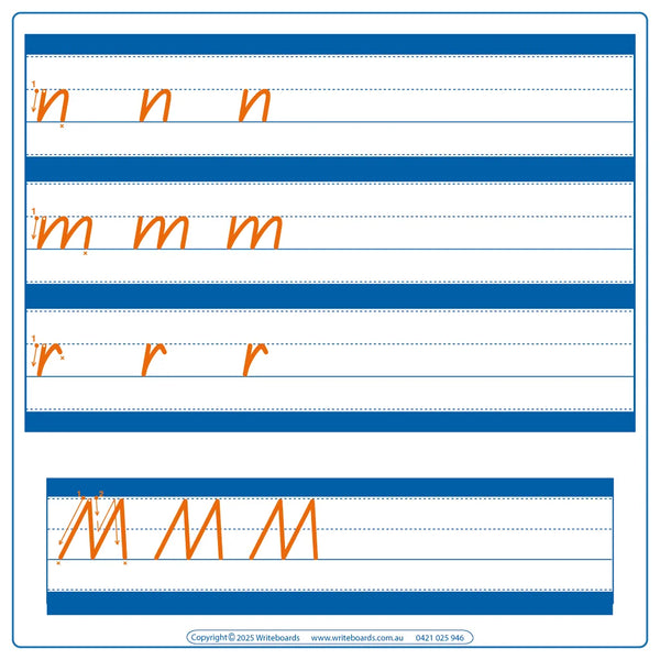 Qld Letter Layout Family Alphabet Tracing Worksheets QLD Handwriting - Writeboards