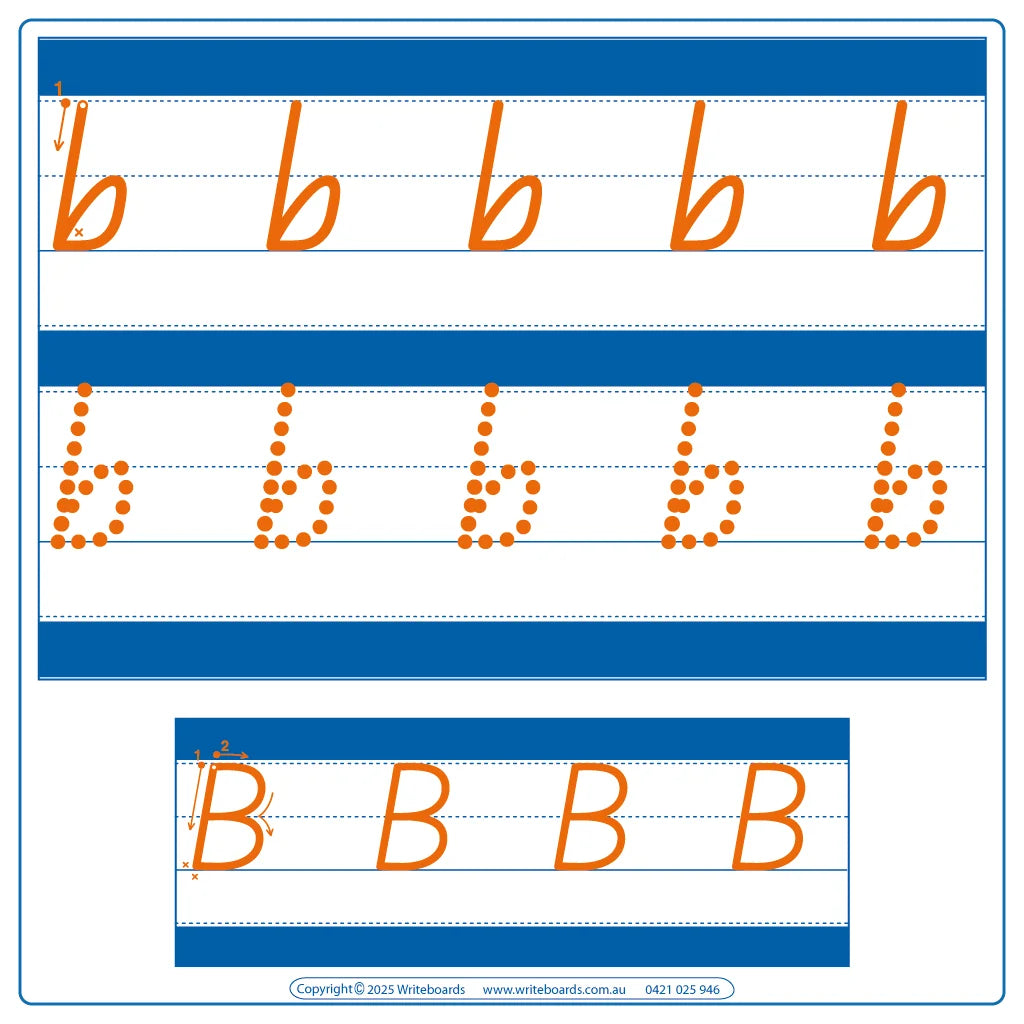 Help Your Childs Handwriting with QLD Beginner Font Alphabet and Number Tracing Worksheets for Ages 4+